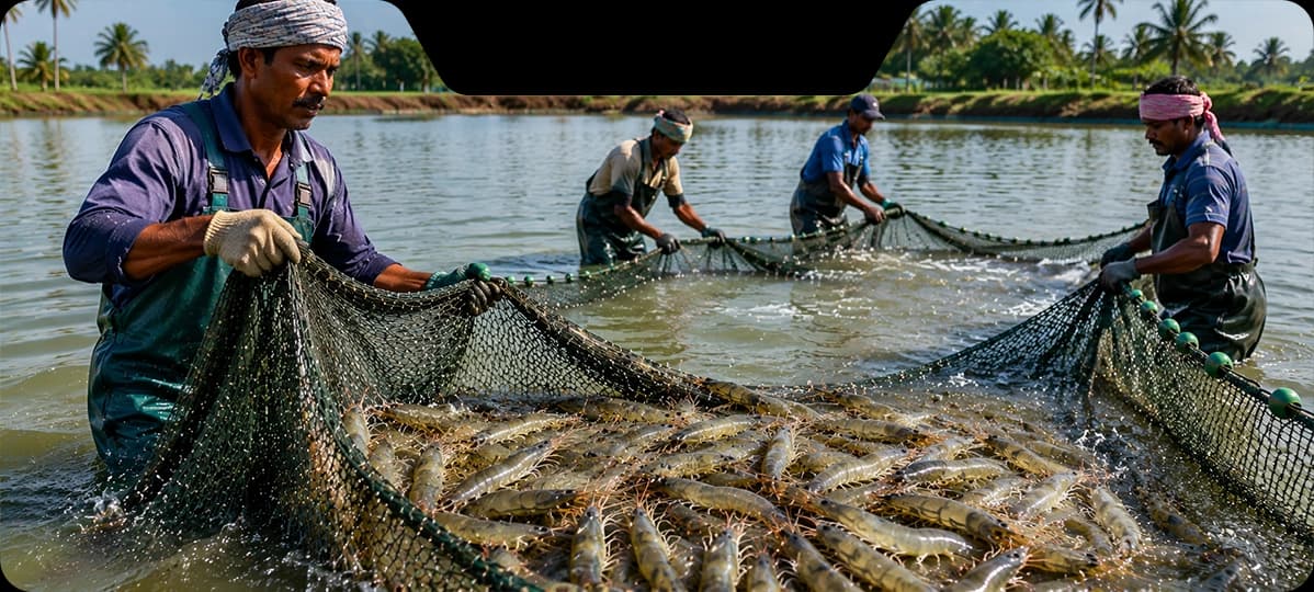 Fishermen netting